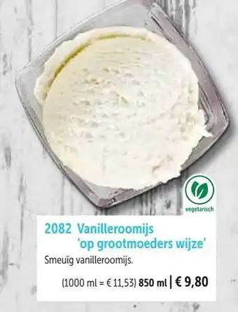 Bofrost Vanilleroomijs 'op grootmoeders wijze' aanbieding