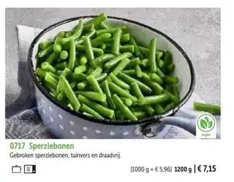 Bofrost Sperziebonen aanbieding