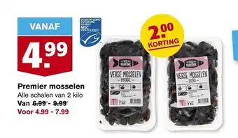 Hoogvliet Premier mosselen aanbieding