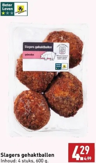 ALDI Slagers gehaktballen aanbieding