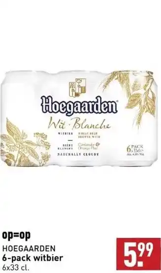 ALDI Hoegaarden 6-pack witbier aanbieding