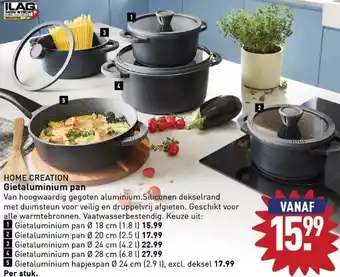 ALDI Home creation gietaluminium pan aanbieding