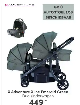 Baby & Tiener X adventure xline emerald green duo kinderwagen. aanbieding