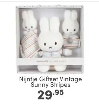 Baby & Tiener Nijntje giftset vintage sunny stripes aanbieding