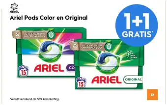 Blokker Ariel pods color en original aanbieding