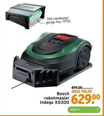 GAMMA Bosch robotmaaier indego xs300 aanbieding