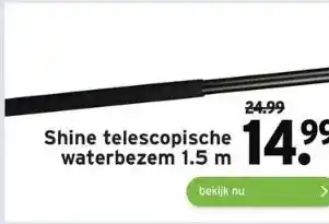 GAMMA Shine telescopische waterbezem aanbieding