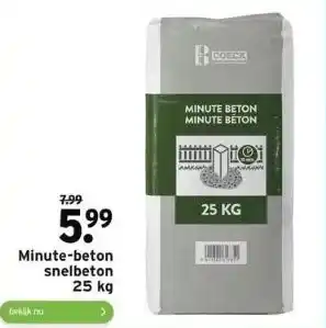 GAMMA Minute-beton snelbeton aanbieding