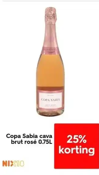 HEMA Copa sabia cava brut rosé 0.75l aanbieding