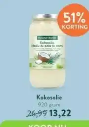 Holland & Barrett Kokosolie 920 gram 26,99 13,22 aanbieding