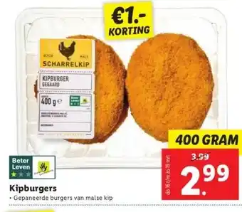 Lidl Kipburgers aanbieding