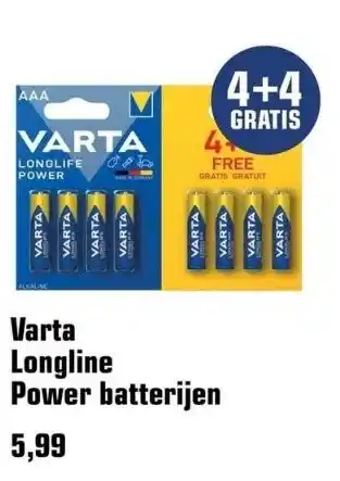 Primera Varta longline power batterijen aanbieding