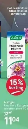 Etos A. vogel passiflora rustgevende tabletten sterk 30 stuks aanbieding