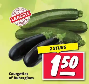 Nettorama Courgettes of aubergines aanbieding