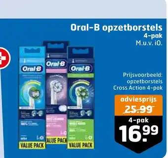 Trekpleister Oral-b opzetborstels aanbieding