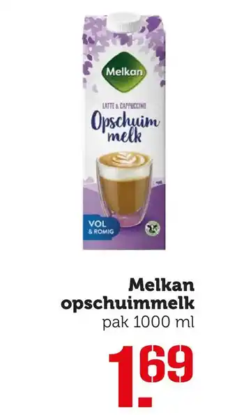 Coop Melkan opschuimmelk aanbieding