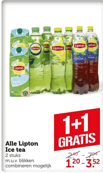 Coop Alle lipton ice tea aanbieding