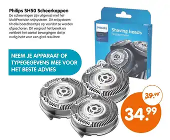 Plentyparts Philips sh50 scheerkoppen aanbieding