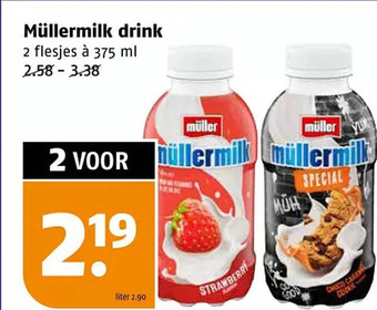 Poiesz Müllermilk drink aanbieding