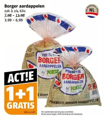 Poiesz Borger aardappelen aanbieding