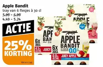 Poiesz Apple bandit tray van 6 flesjes à 30 cl aanbieding