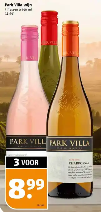 Poiesz Park villa wijn aanbieding