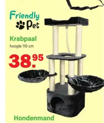 Van Cranenbroek Friendly Pet Krabpaal 110 cm aanbieding