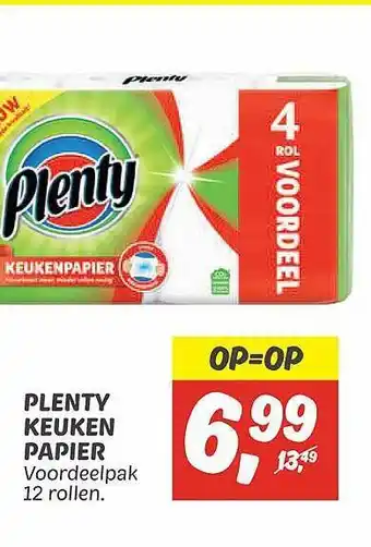 Dekamarkt Plenty keuken papier aanbieding