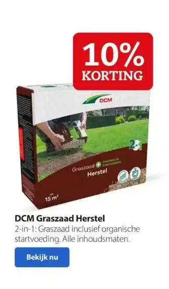 Boerenbond Dcm graszaad herstel aanbieding