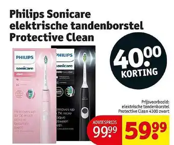 Kruidvat Philips sonicare elektrische tandenborstel protective clean aanbieding