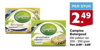 Hoogvliet Campina botergoud aanbieding