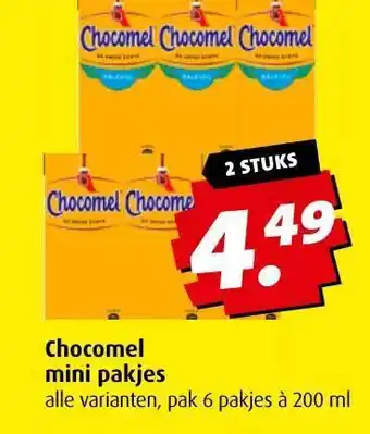 Boni Chocomel mini pakjes aanbieding