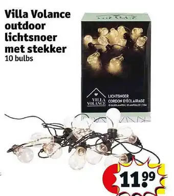 Kruidvat Villa volance outdoor lichtsnoer met stekker aanbieding