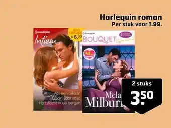 Trekpleister Harlequin roman aanbieding