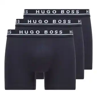Dimenno Hugo boss boxershort cotton stretch 3-pack donkerblauw aanbieding