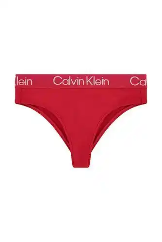 Otrium Calvin klein high leg brazilian rustic red aanbieding