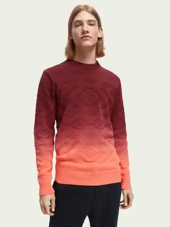 Scotch & Soda Scotch & soda dip-dyed jacquard trui aanbieding