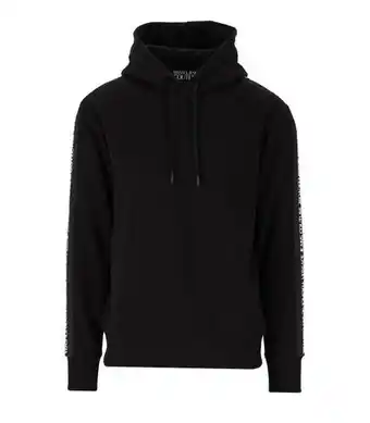 Ferraris Boutique Versace jeans couture logo tape zwart hoodie aanbieding