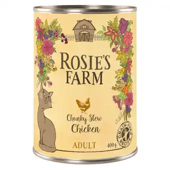 Zooplus Rosie's farm adult 6 x 400 g - kip aanbieding