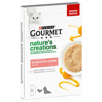 Zooplus 5x10g zalm en wortel nature's creations snack gourment kattensnack aanbieding