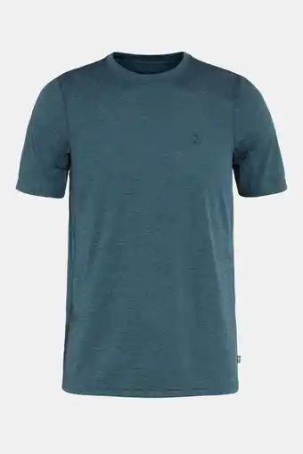 Bever Fjällräven abisko day hike ss tee m blauw aanbieding