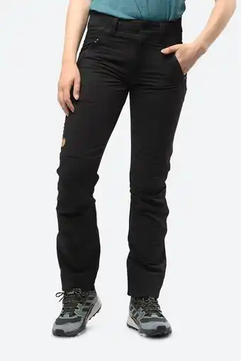 Bever Fjällräven oulu broek dames zwart aanbieding