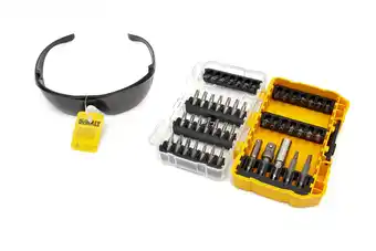 HBM Machines Dewalt bitset 47-dlg incl. bril aanbieding