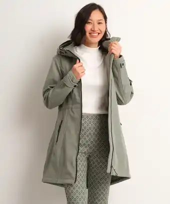 terStal Dames softshell parka jas groen in maat aanbieding