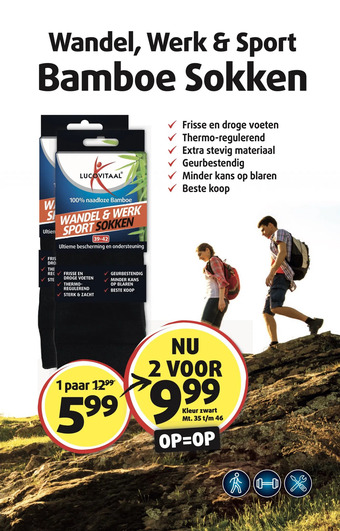 Lucovitaal Bamboe sokken aanbieding