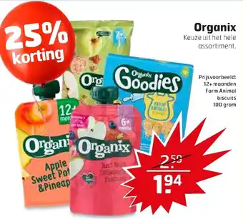 Trekpleister Organix aanbieding