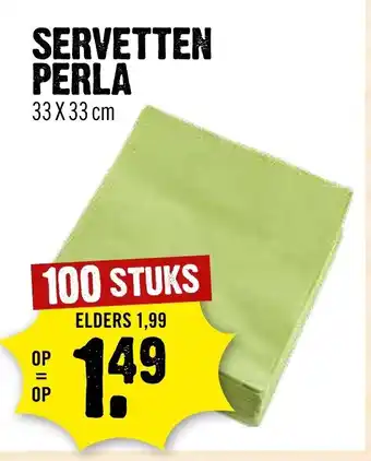 Dirck 3 Perla Servetten 33*33cm 100st aanbieding