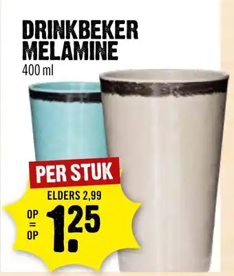 Dirck 3 Drinkbeker Melamine 400ml aanbieding