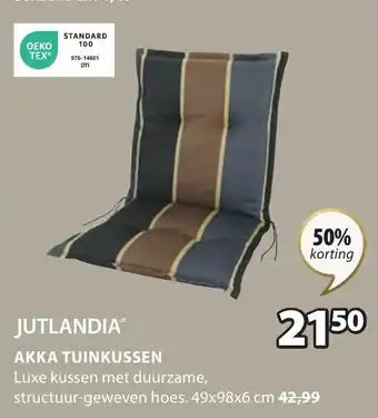 Jysk Akka tuinkussen 49x98x6CM aanbieding