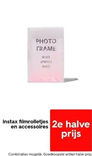 HEMA Instax filmrolletjes en accessoires aanbieding